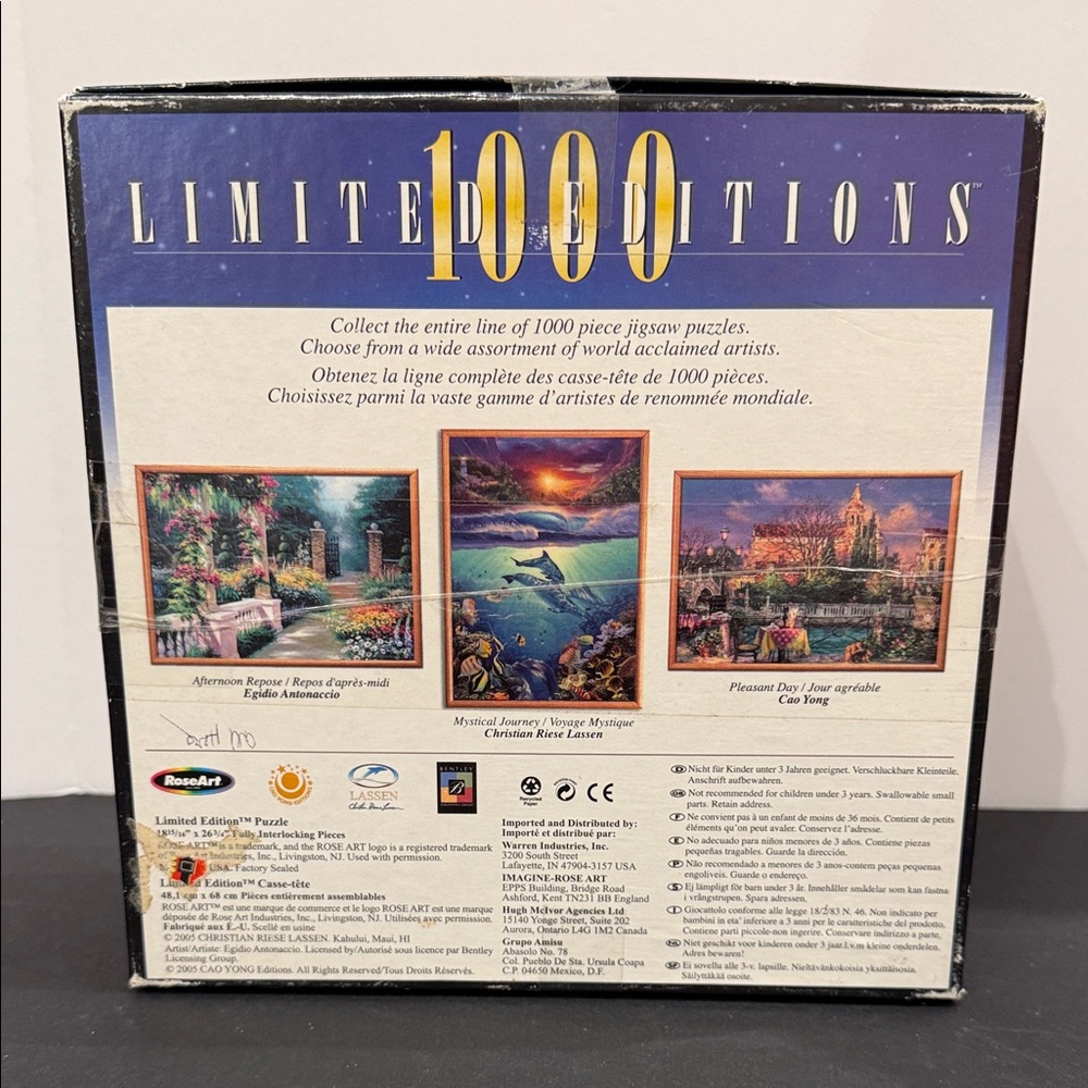 Pleasant Day 1000 Pc Puzzle Limited Edition Cao Yong SALE🔴3/$25! - Picture 2 of 3
